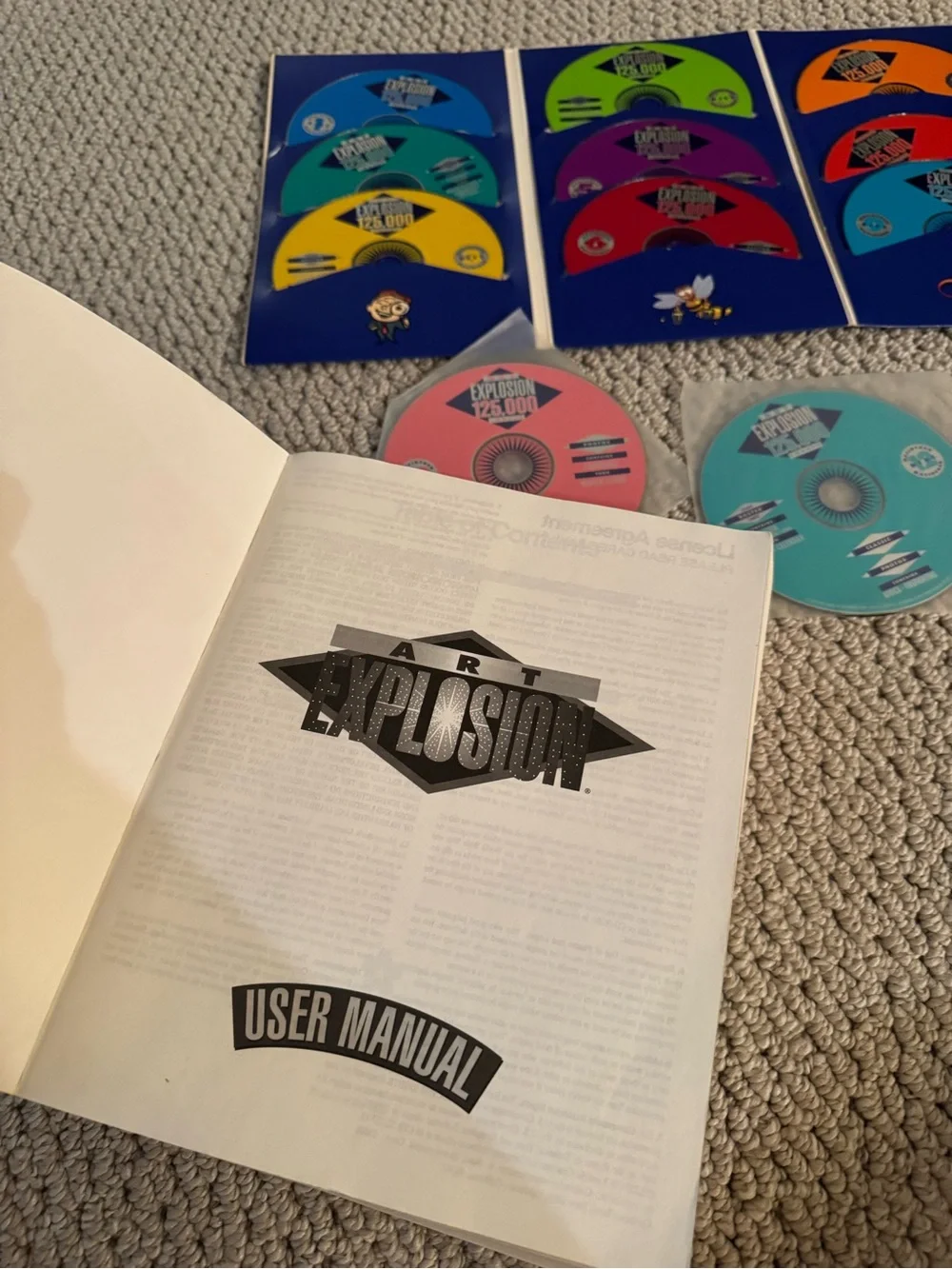 User Manual book & Clip Art Portfolio (13 CDs)